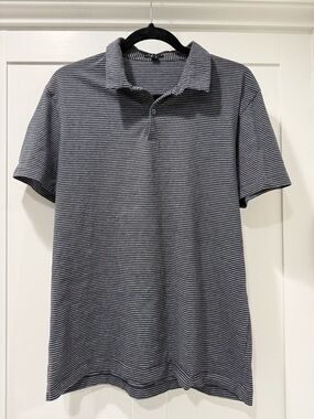 Theory Men's Striped Polo Shirt
